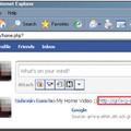 図1：「My Home Video」と本文に記載したFacebookのメッセージ（URL は YouTube に偽装） 
