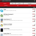 「Opera Mobile Store」のトップページ