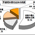 学校裏サイト、不適切な書込みの7割は個人情報…東京都 不適切な書込みの内訳