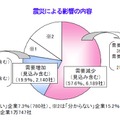 震災による影響の内容