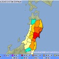 7日の地震。気象庁23時34分発表