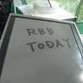 ユーザー体験コーナーに置かれていた新端末を拝借。RBB TODAYと書いてみた
