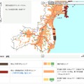 福島県の復旧サービスエリアマップ（4月30日12時現在）