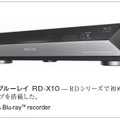 図1．レグザブルーレイ RD-X10 ̶ RDシリーズで初めてブルーレイディスクドライブを搭載した。