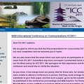 「IEEE International Conference on Communications ICC 2011」サイト（画像）