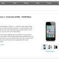 SIMロックフリー版iPhone 4が販売