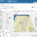 GARMINコネクトではトレーニングのデータが「アクティビティ」として保存され、このように表示される。走ったコースを自分のブログに貼り付けるといったこともできる。