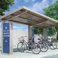 太陽光発電で電動アシスト自転車を充電する駐輪場…LIXIL 画像