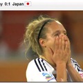 まさか日本に……試合終了の瞬間のドイツの選手