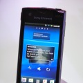 大幅な小型化が図られた「Xperia ray」（CommunicAsia 2011）