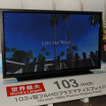 Display 2006に参考出品された103V型フルHDプラズマディスプレイ