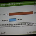 【CEDEC 2011】ニンテンドーDSを防災情報の伝達手段に活用した佐渡市の事例(後編) 若年層の通信デバイスはDSが圧倒的