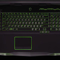 18型「ALIENWARE M18x」の光るキーボードのイメージ