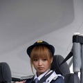 秋の全国交通安全運動のPRイベントに制服姿で登場した福見友子・南明奈・永里亜紗乃。東名道・海老名SA（20日）