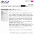 MeeGoプロジェクトによる声明（公式ブログより）