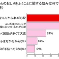 赤ちゃんのおしりをふくことに関する悩みは何ですか？