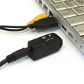 パソコンとUSB接続すると、充電やデータ保存が可能