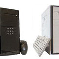 Core 2 Duo E6600搭載のスペシャル牛丼（左）、Athlon 64 X2 3800搭載のスペシャルバーガー（右）
