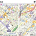 「いつもNAVI（web）」街歩き地図は、地下鉄の出入口を優先して表示。