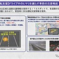 渋滞や事故発生、障害物など、ドライブ中の日やりを低減させる安全運転支援も大きな特徴