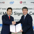 左:Hee-Sung Lee, インテル韓国マネージャー。右:Seog-ho RoLGホームエンターテイメントテレビビジネスユニットシニアバイスプレジデント