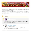 2011年 Androidアプリランキング