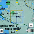 「DMC-TZ30」での現在地の地図表示のイメージ