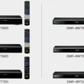 「スマートディーガ」の「DMR-BZT920/BZT820/BZT720」と「ブルーレイディーガ」の「DMR-BWT620/BWT520/BRT220」