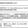 「KOMPASAT-3」の主要諸元