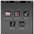 「Oxygen V2 for iPhone」トップ画面