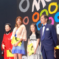 女性映画祭「赤い鯨と白い蛇」のせんぼんよしこ監督（左）と出演の宮地真緒（左から2人目）