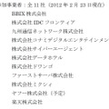 参加事業者：全11社（23日時点、順不同）