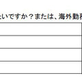 海外で働いてみたいですか？　または、海外勤務の希望はありますか？