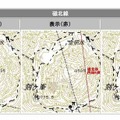 オンデマンド地形図（磁北線表示・非表示）