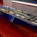 日本郵船の不定期専用船事業の自動車船部門で活躍するアウリガ・リーダーの模型
