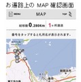 お遍路上のマップ確認画面