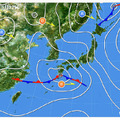 5月2日午前6時時点の天気図