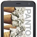 PANTONE 5 SoftBank 107SH。PANTONEシリーズ初の防水スマートフォン。世界初、放射線測定機能搭載、ボタンひとつで簡単に測定可能