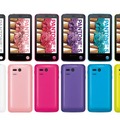 PANTONE 5 SoftBank 107SH。PANTONEシリーズ初の防水スマートフォン。世界初、放射線測定機能搭載、ボタンひとつで簡単に測定可能