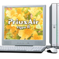 　日立製作所は、17型ピュアカラー液晶ディスプレイを採用し、TV機能（アナログチューナー）を搭載したセパレートデスクトップ型PC「Prius Air type R」（AR13R1S）を12月16日に発売する。