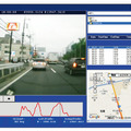 録画映像や走行データをパソコンで表示するイメージ