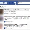 「Facebookチームからの警告」という偽メッセージに注意 画像