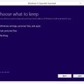 Windows 8 Upgrade Assistantによるアップグレードの操作画面