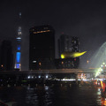 東京スカイツリーの七夕限定ライティング吾妻橋から