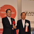 CEATEC11　日本自動車工業会の志賀俊之会長（当時）と電子情報技術産業協会の矢野薫会長（当時）