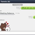 BlackBerry版LINEの画面