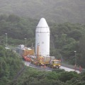 大型ロケット組立棟に移動する「こうのとり」3号機