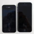 アップル iPhone 5（向かって右）と4S