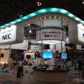 CEATEC 12ブース設営の様子（10月1日撮影）