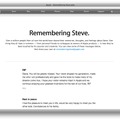 ジョブズを偲んで（http://www.apple.com/stevejobs/）